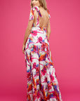 Abbie Maxi Long Dress Believe Print