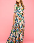 Athena Maxi Long Dress Hummingbird