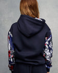 Navy Super Soft Hoodie Tattooed Wings size M