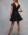 Coral Mini Dress Midnight Black