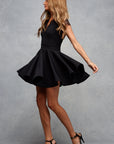 Coral Mini Dress Midnight Black