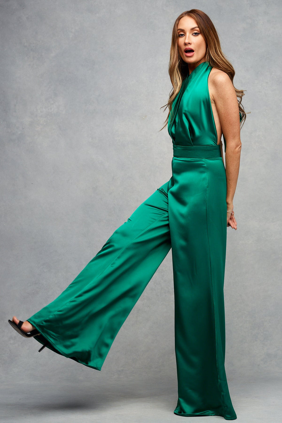 Marnie Trouser Jumpsuit Emerald Green size 6
