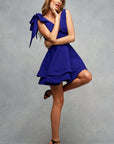 Oakleigh Mini Short Dress Royal Blue