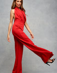 Tia Trouser Jumpsuit Ruby Red