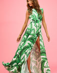 Palm Perfection Justina Maxi Long Dress