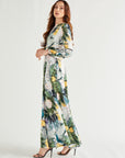 Roxanna Maxi Dress Porcelain Peacock