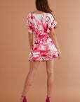 Ella Mini Dress Raspberry Flamingo