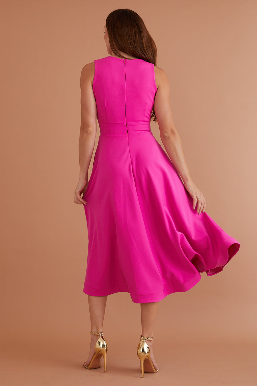 Nova Midi Vibrant Fushia - Ready To Ship - Size 8, 16