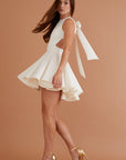 Audrey Mini Dress Ivory Mist