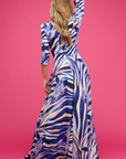 Athena Maxi Long Dress Zebra Dreams