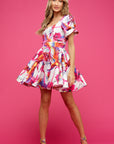 Stephanie Mini Dress Believe Print