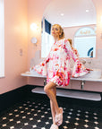 Sadie Swing Dress Flamingo Fancy - rebeccarhoades.com