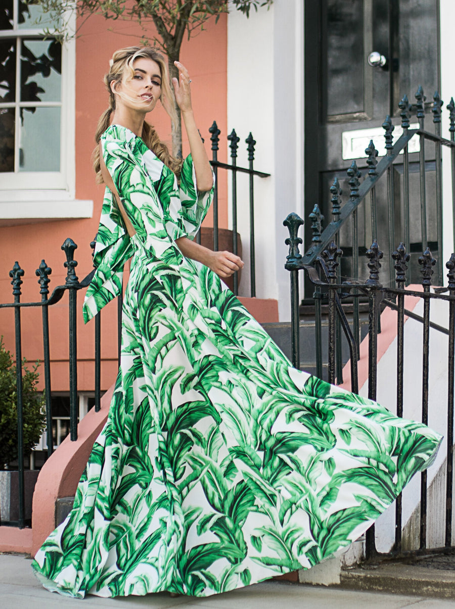 Esme Maxi Dress Palm Perfection - rebeccarhoades.com