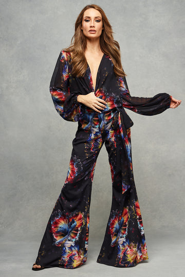 Tasha Trouser Suit Midnight Oceans - rebeccarhoades.com